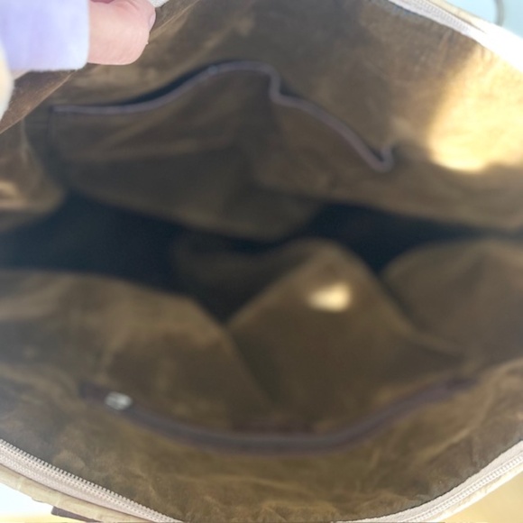 Mito Milan Ostrich Trim Embossed Leather Shoulder Bag - Picture 7 of 11